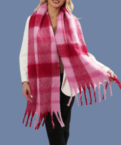 Soft Knitted Embrace Snowy Days Cozy Stylish Statement Winter Scarf