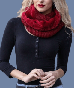 Elegant Silk Formal Events Subtle Glow Modern Elegance Infinity Scarf