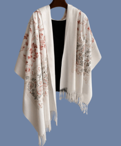 Handwoven Alpaca Snowy Days Snuggly Feel High Fashion Shawl Scarf